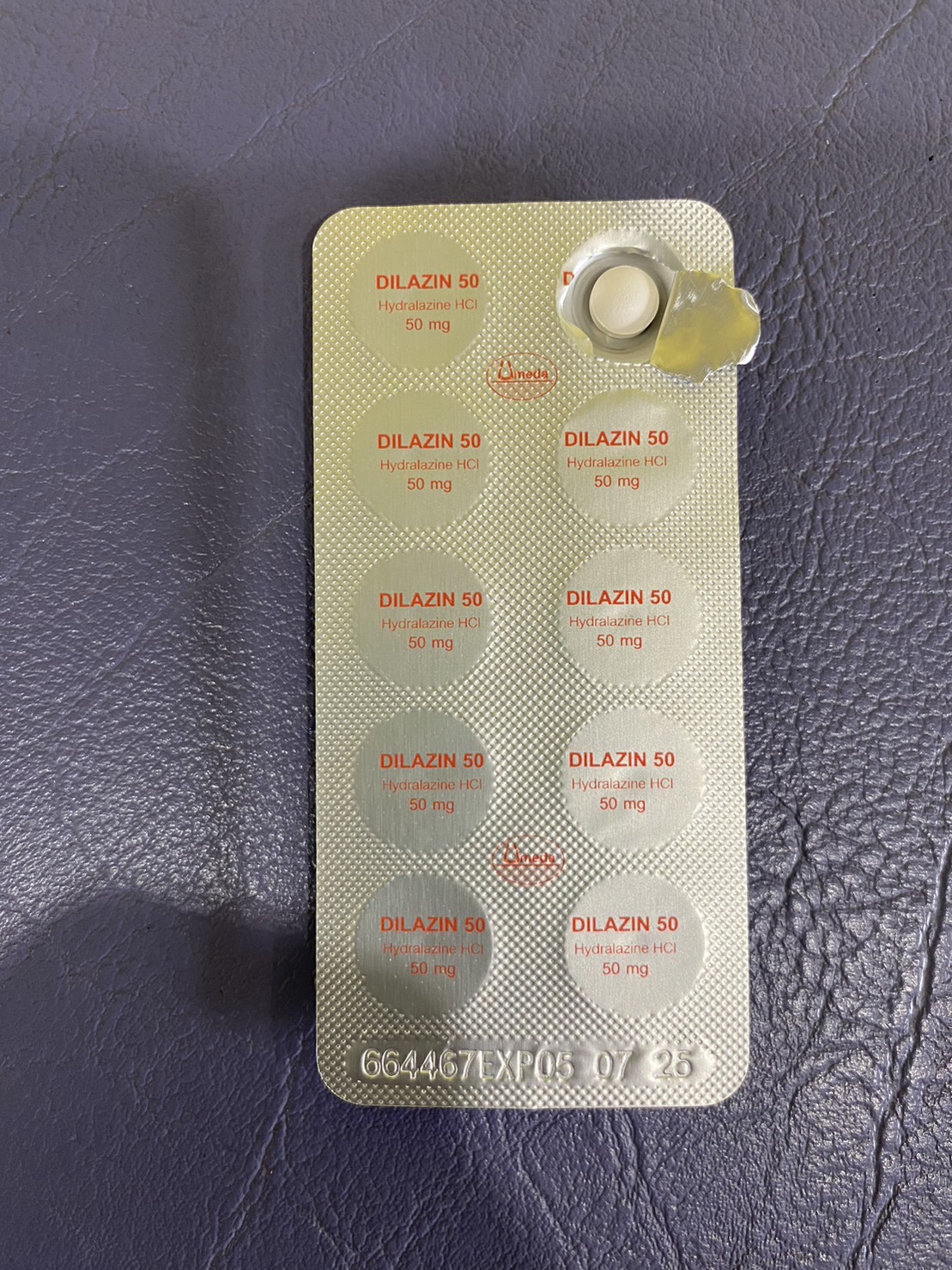 Hydralazine 50 mg 